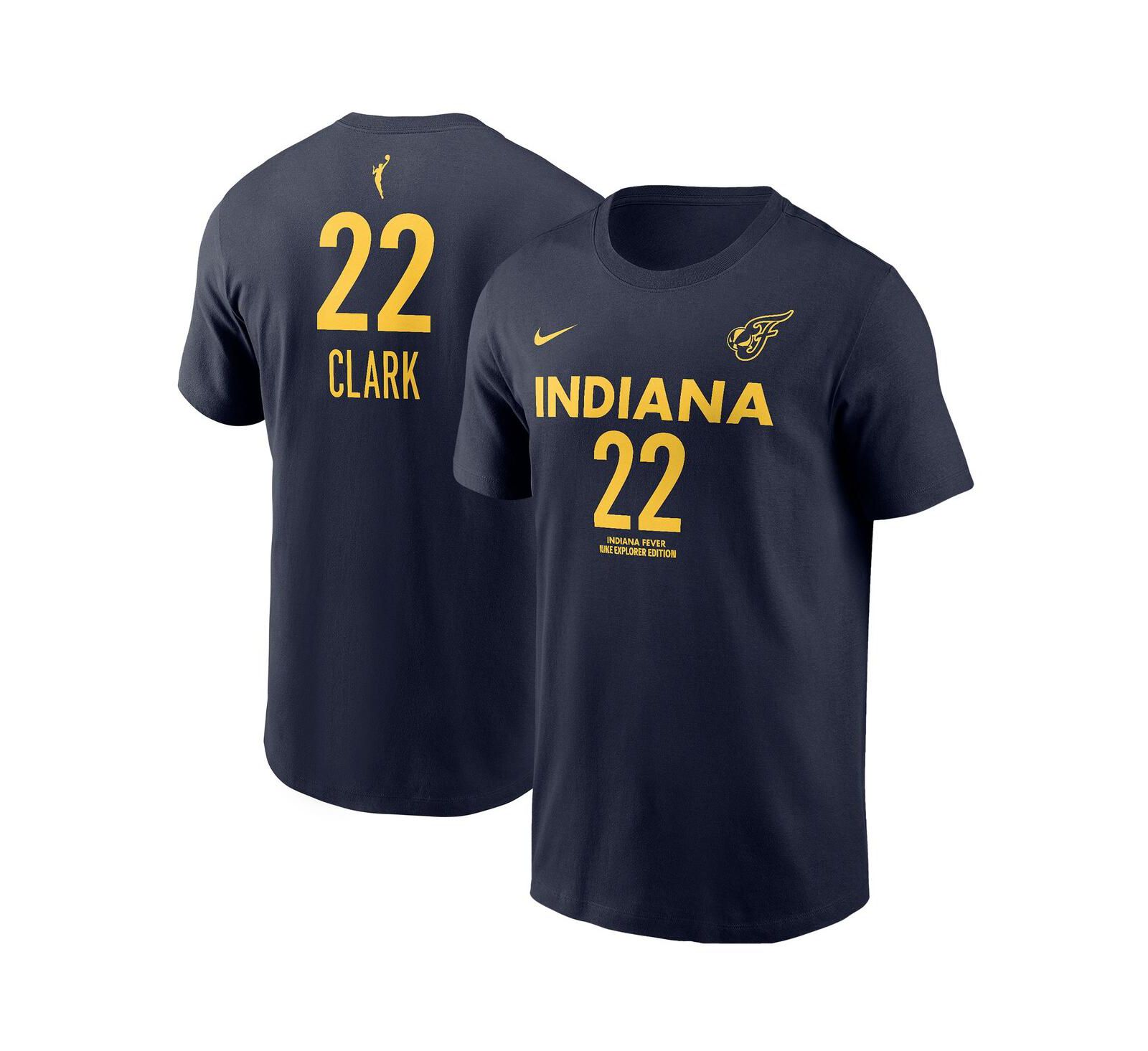 Nike Men's and Women's Caitlin Clark Navy Indiana Fever 2024 WNBA Draft Explorer Edition Player Name & Number T-Shirt