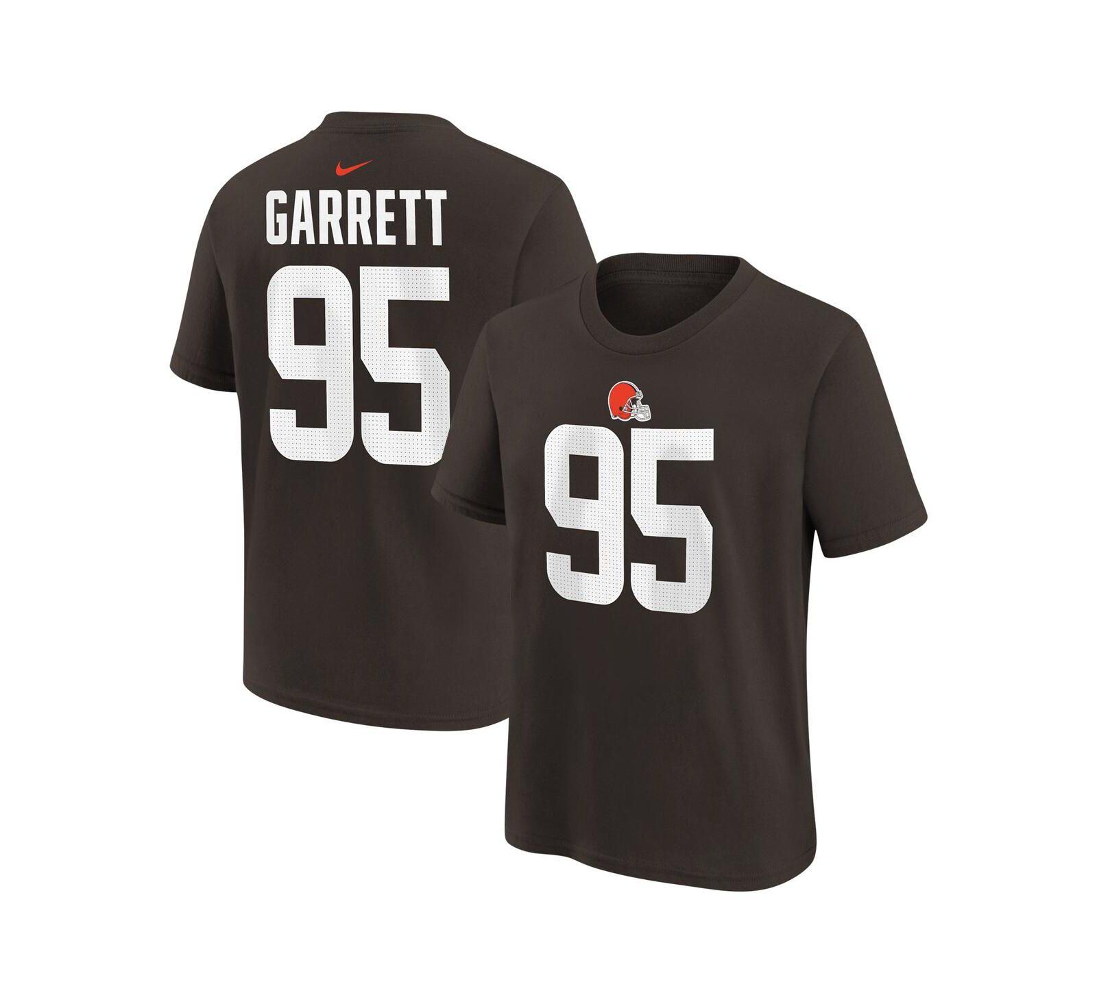 Футболка Nike Big Boys and Girls Myles Garrett Brown Cleveland Browns