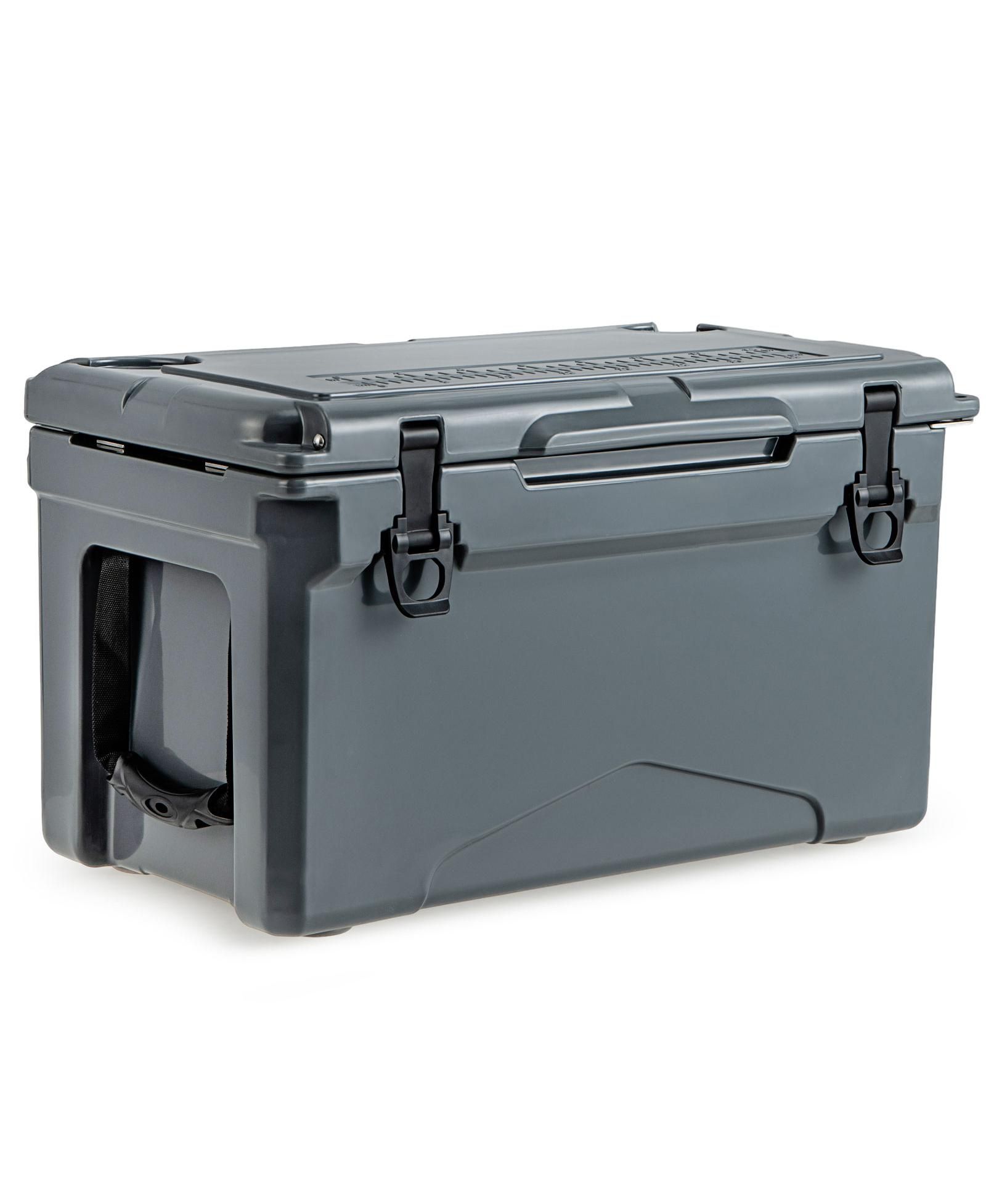 Slickblue Rotomolded Cooler with Integrated Cup Holders and Bottle Opener