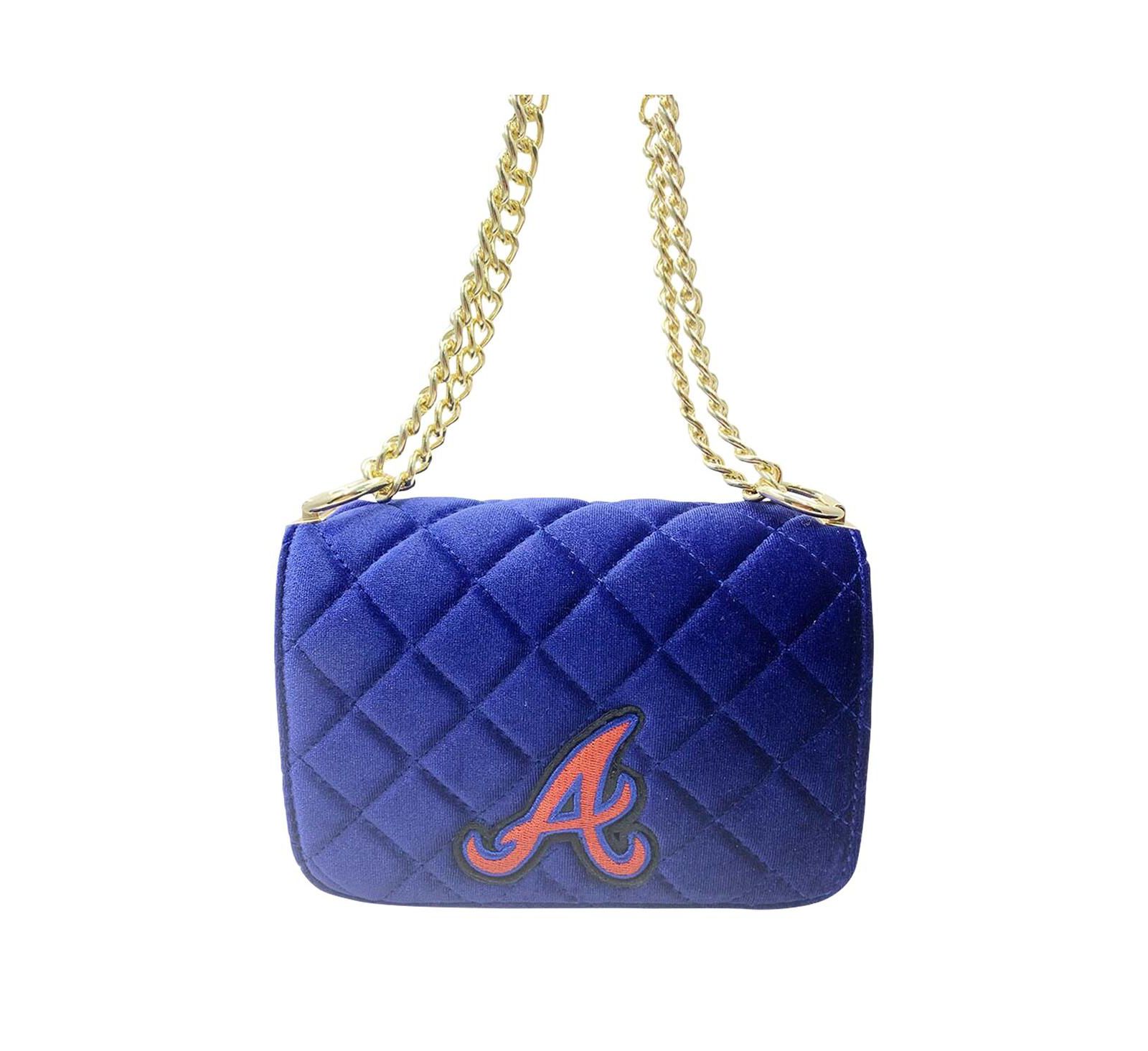 Cuce Atlanta Braves Velvet Crossbody Purse