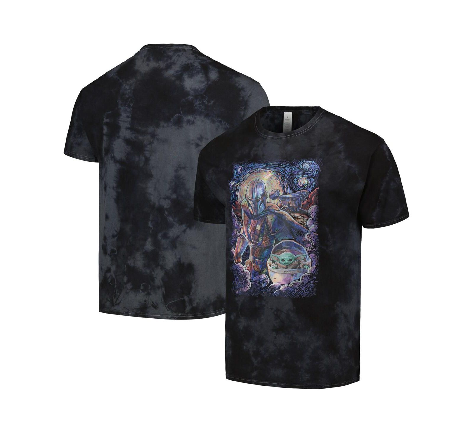 Mad Engine футболка с графическим принтом The Mandalorian Mando Child Razor Painted Stars Unisex