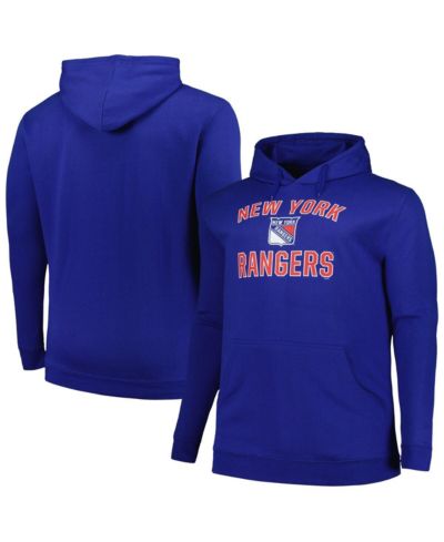 Мужское худи Profile New York Rangers Big & Tall Arch Over Logo Pullover