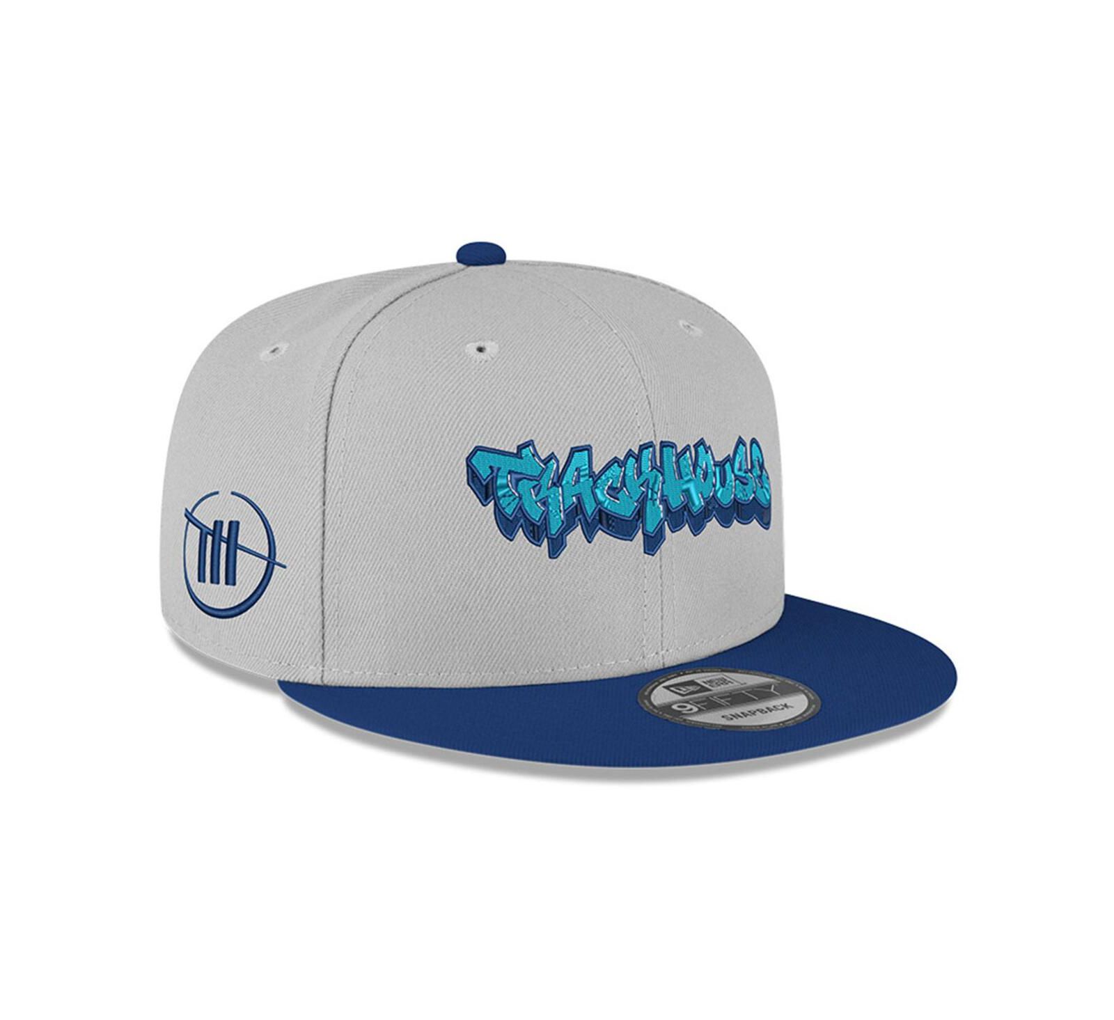 New Era Men's Gray/Blue Track house Racing Graffiti 9forty Adjustable Hat