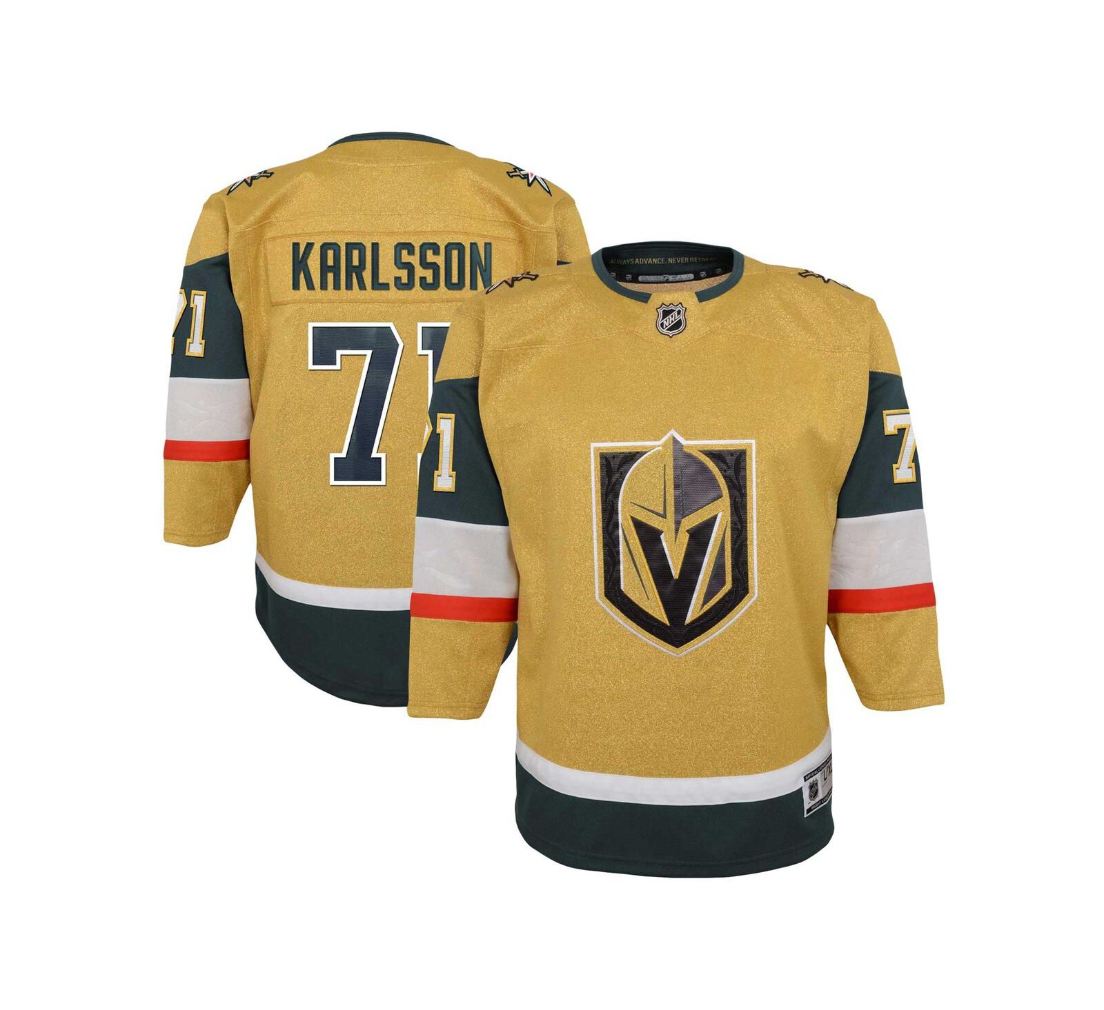Детская джерси William Karlsson Gold Vegas Golden Knights Premier Player