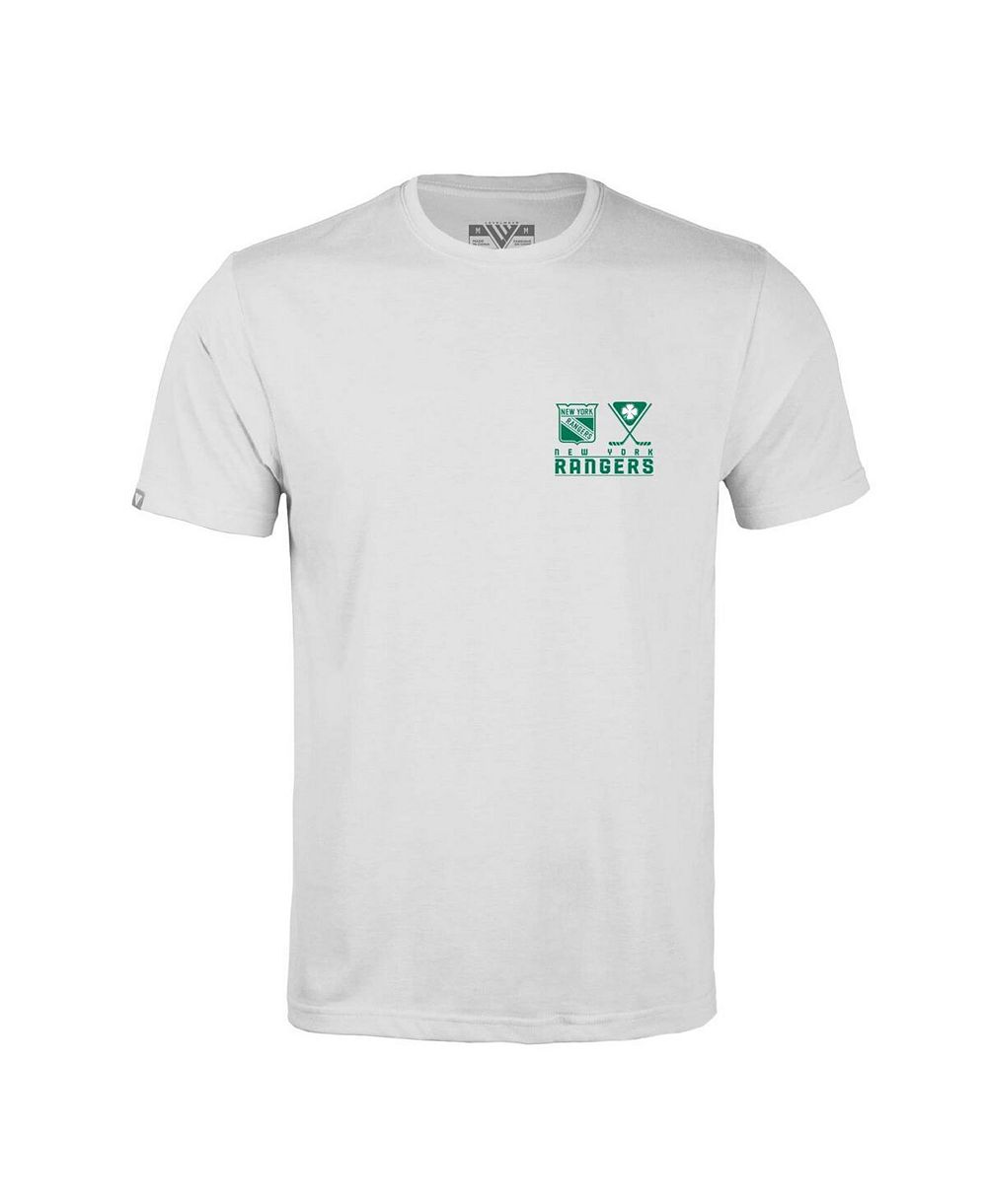 Мужская футболка Levelwear New York Rangers St. Patrick's Day Richmond белая