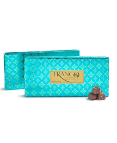 Шоколад Frango Chocolates 2 Pack 1 LB Wrapped Box Sea Salt Caramel Milk Chocolates