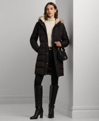 Lauren Ralph Lauren Women's Faux-Fur Hooded Puffer Coat