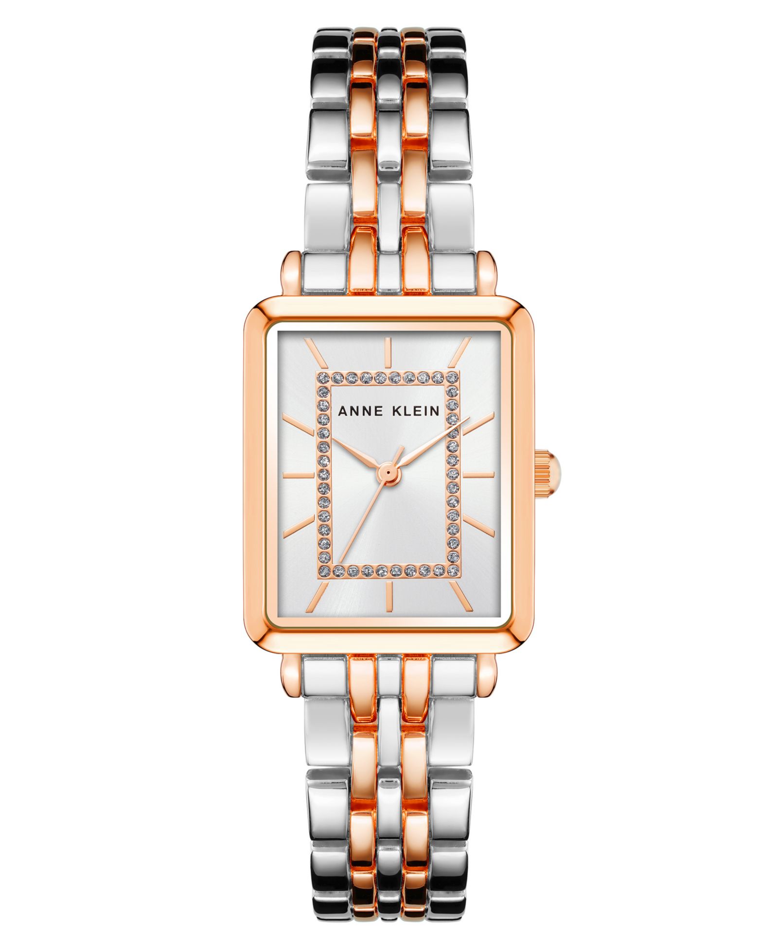 Женские кварцевые часы Anne Klein на браслете из двухцветного сплава, 24 мм