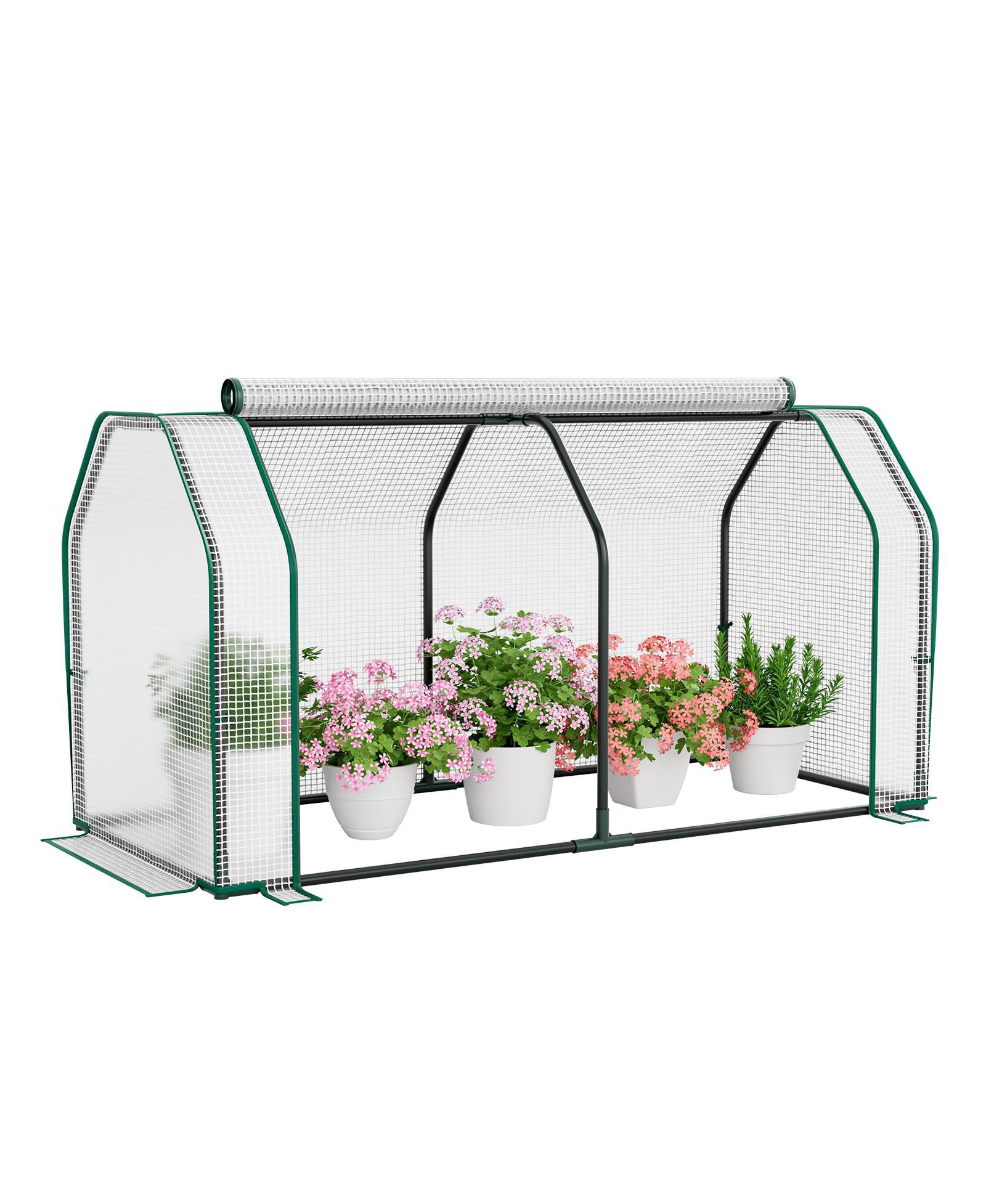 Мини-теплица Slickblue 47.5 x 21.5 x 24 Inch с дверью на молнии