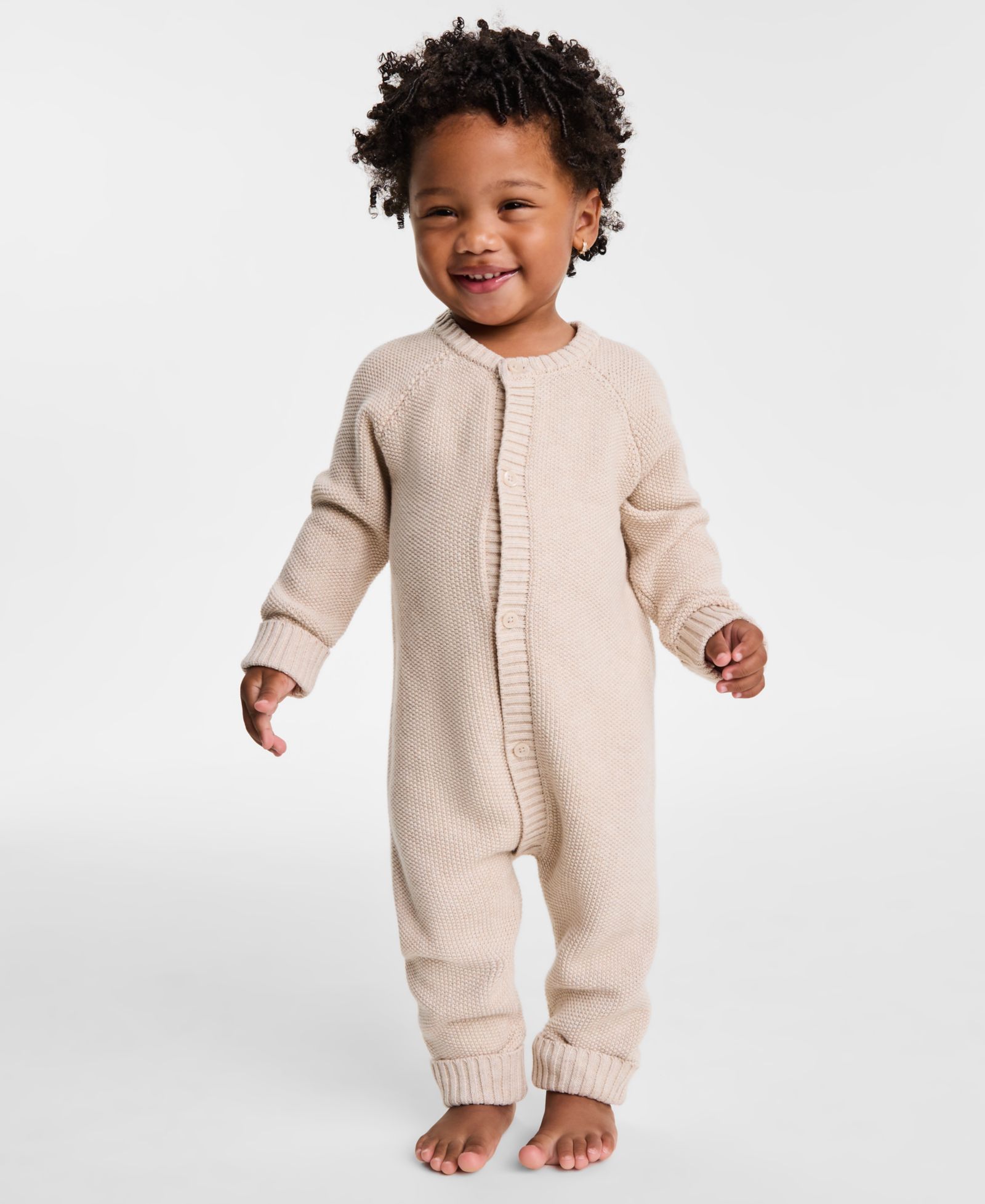 Детский хлопковый комбинезон с длинными рукавами First Impressions Everyday Baby Essentials