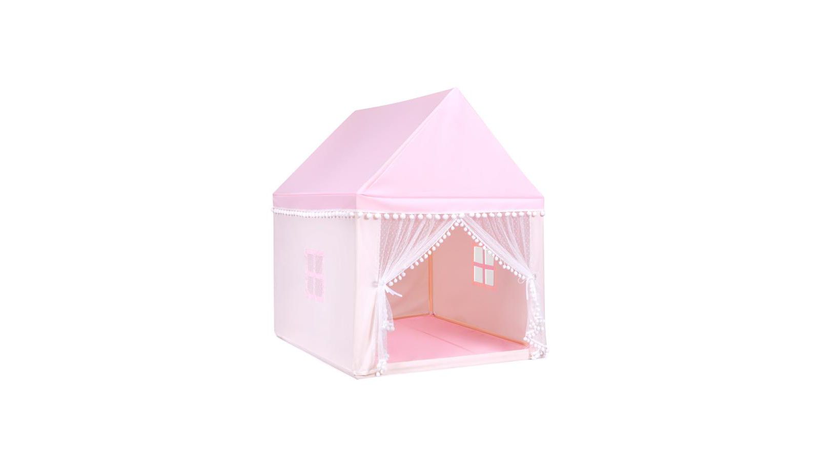 Slickblue Fairy Castle Large 2-Piece Play Tent with Mat, Ages 2+