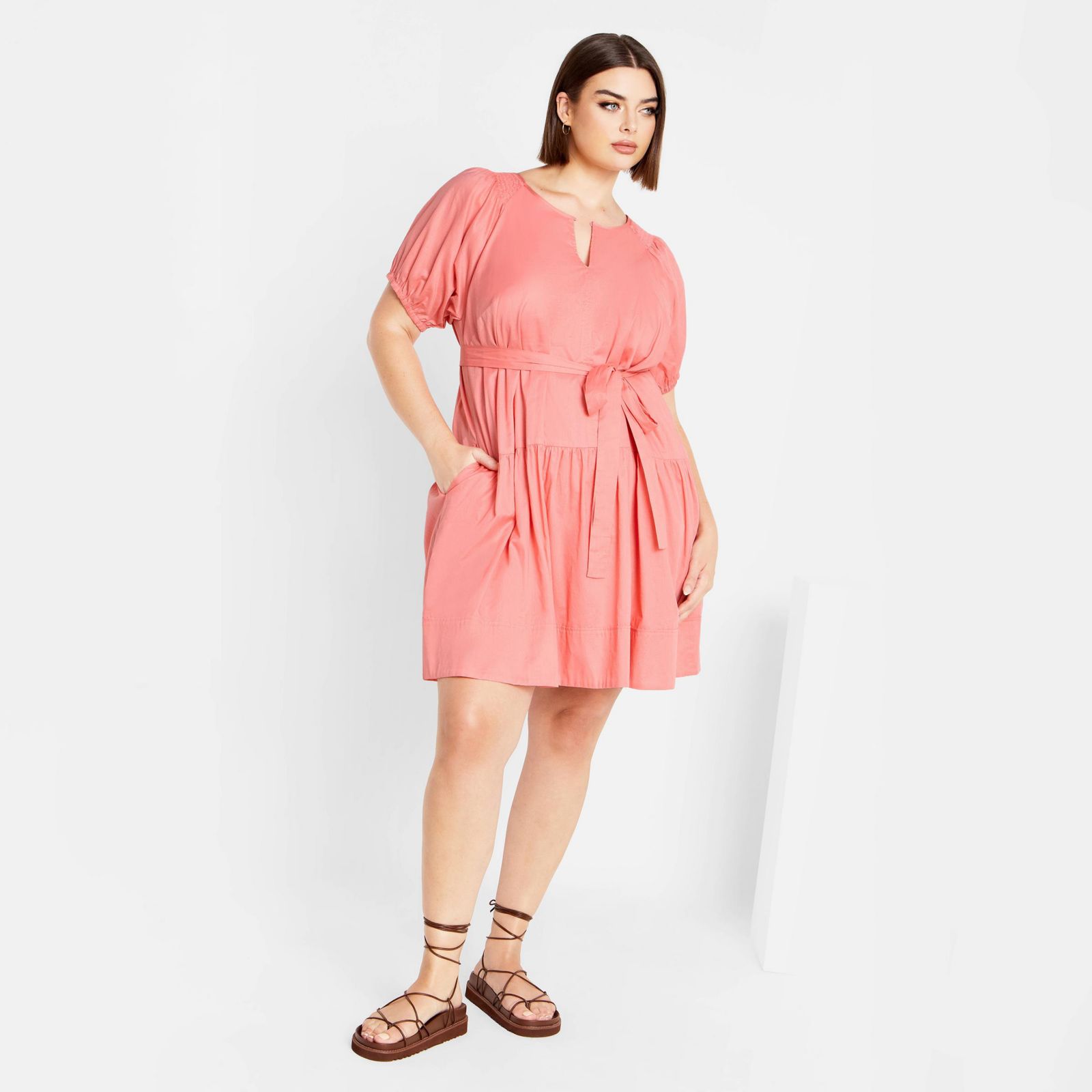 CITY CHIC Plus Size Cassie платье без принта