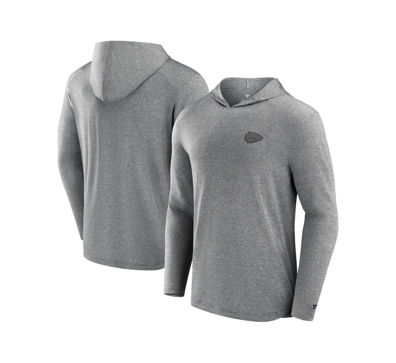 Fanatics Signature Men's Black Kansas City Chiefs Front Office Tech Lightweight Hoodie T-Shirt