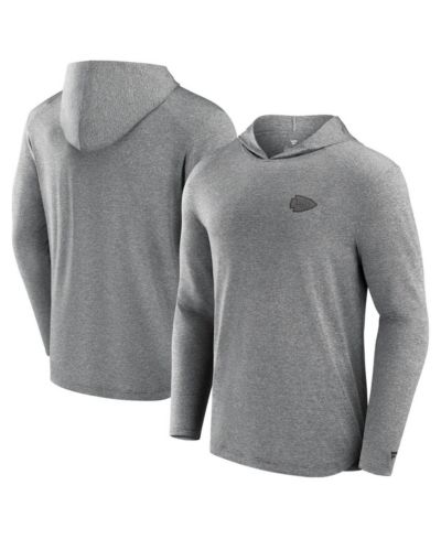 Мужская футболка Fanatics Signature Black Kansas City Chiefs Front Office Tech Lightweight Hoodie