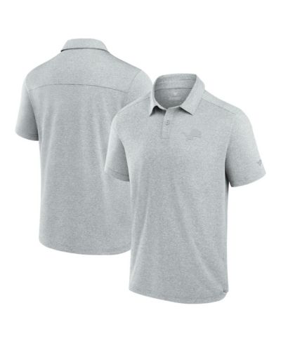 Мужская рубашка-поло Fanatics Signature Gray Detroit Lions Front Office Tech