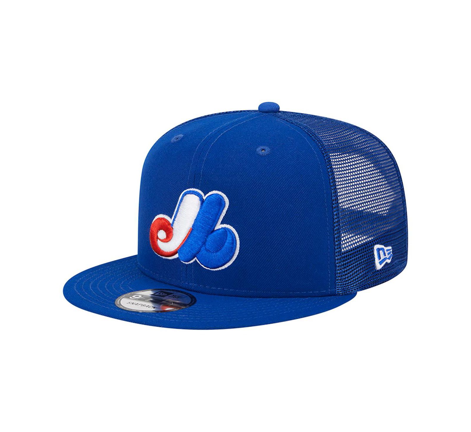 New Era мужская кепка-траккер 9Fifty Snapback с регулируемым ремешком в цветах команды Montreal Expos Cooperstown Collection