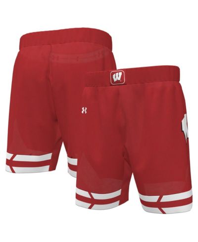 Under Armour Men's Red Wisconsin Badgers Replica Basketball Shorts