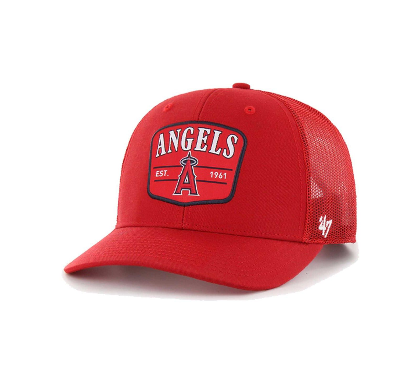 Мужская бейсболка '47 Brand Los Angeles Angels Squad Trucker Adjustable