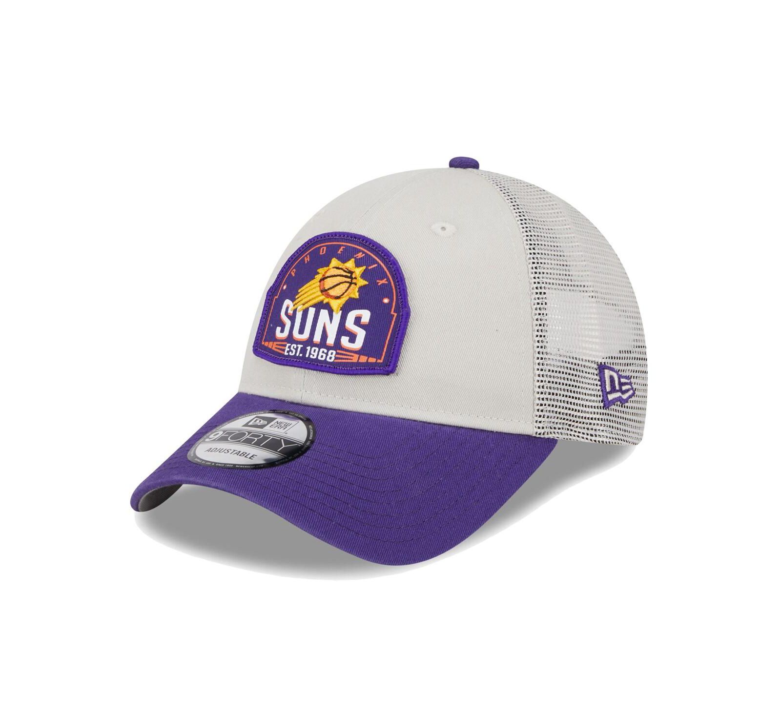 Мужская кепка New Era 9Forty с нашивкой Phoenix Suns Throwback, цвет Khaki/Purple