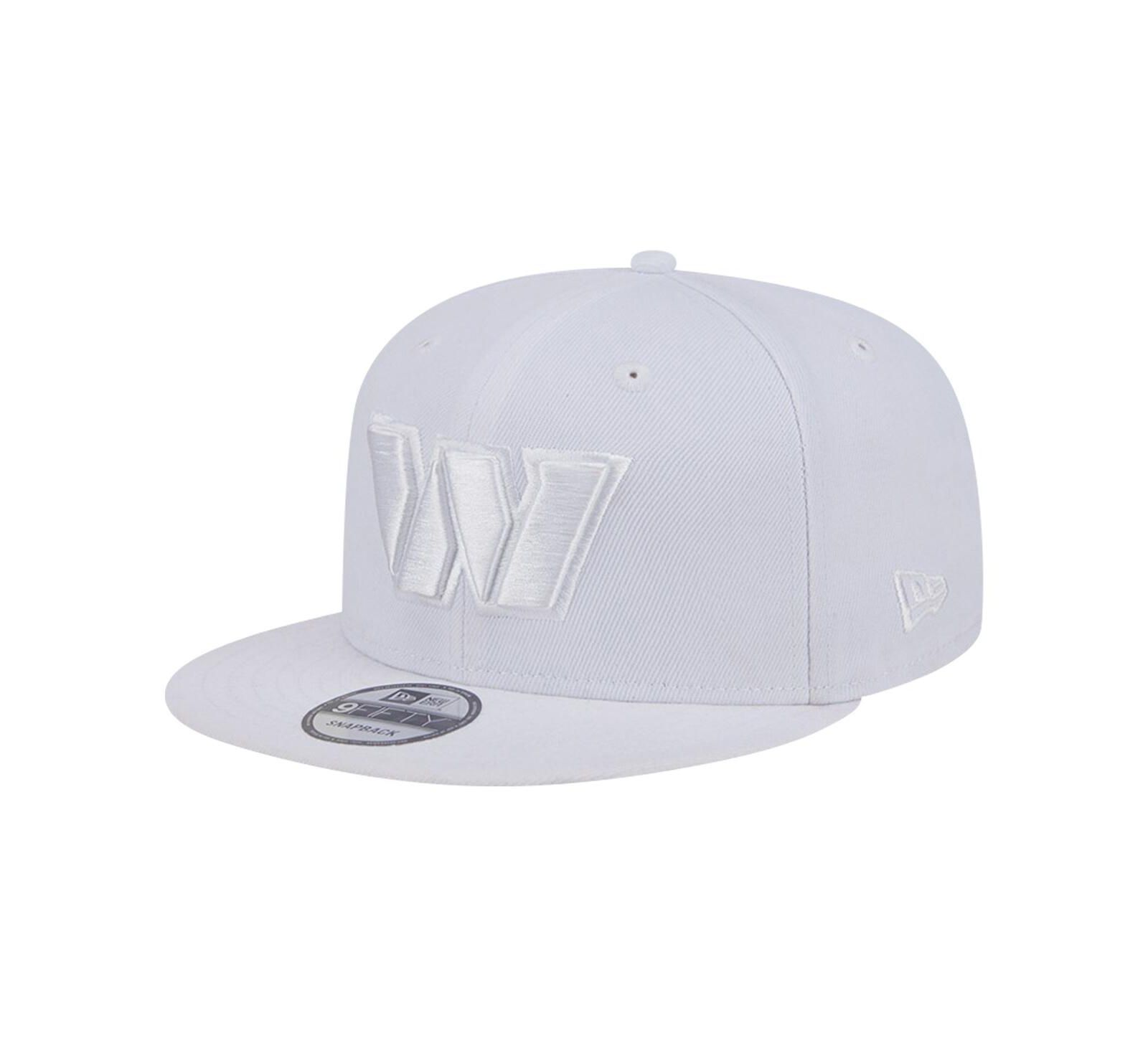 Мужская бейсболка New Era Washington Commanders Main White on White 9Fifty Snapback