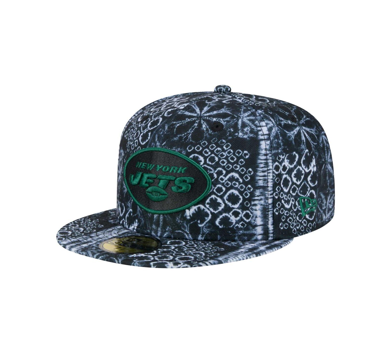 New Era Men's Black New York Jets Shibori 59Fifty Fitted Hat