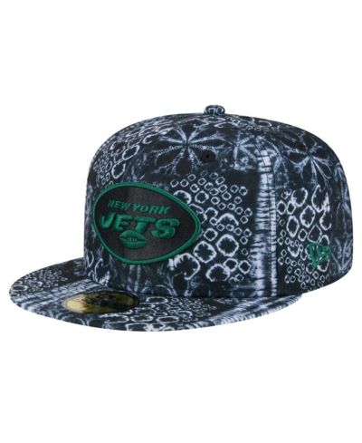New Era Men's Black New York Jets Shibori 59Fifty Fitted Hat