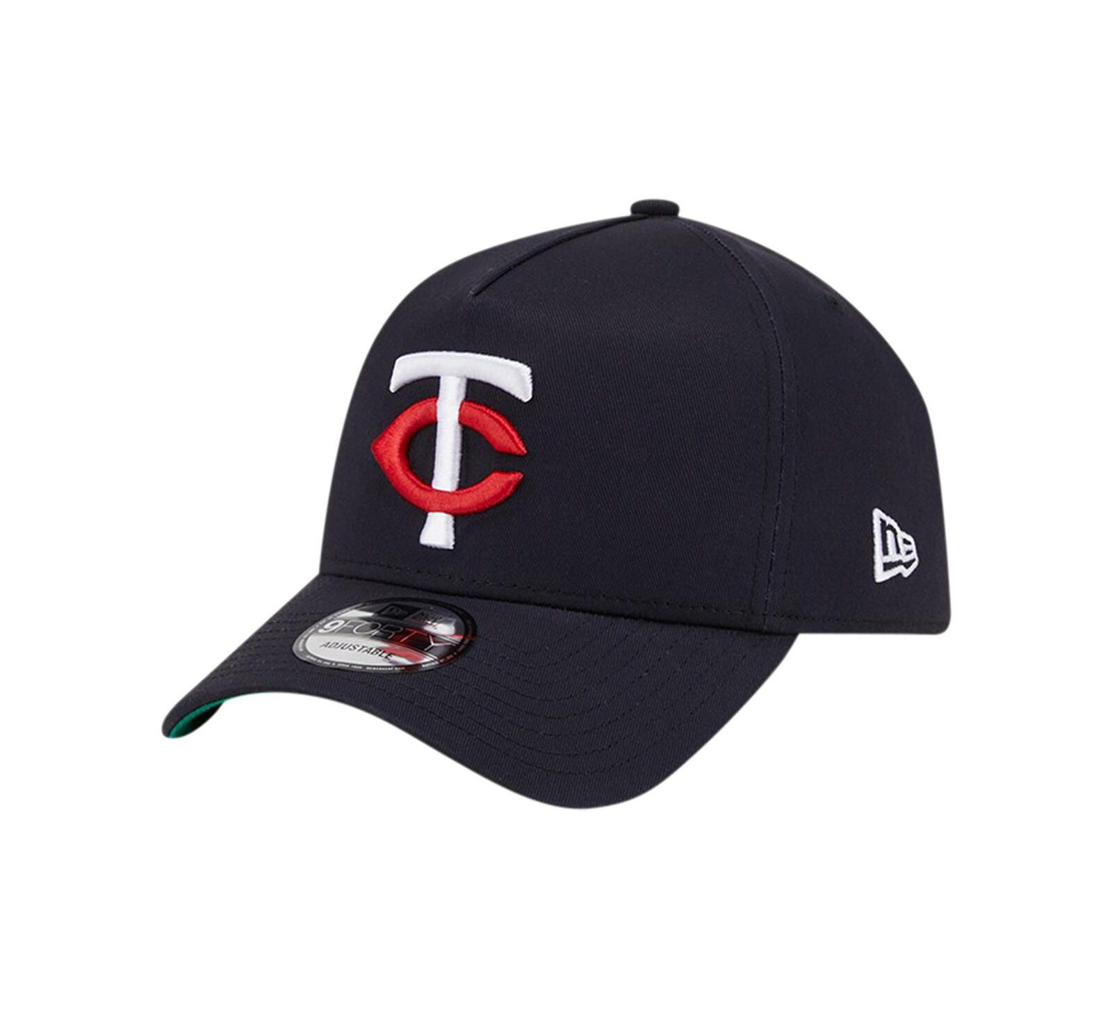 New Era Men's Navy Minnesota Twins Team Color A-Frame 9Forty Adjustable Hat