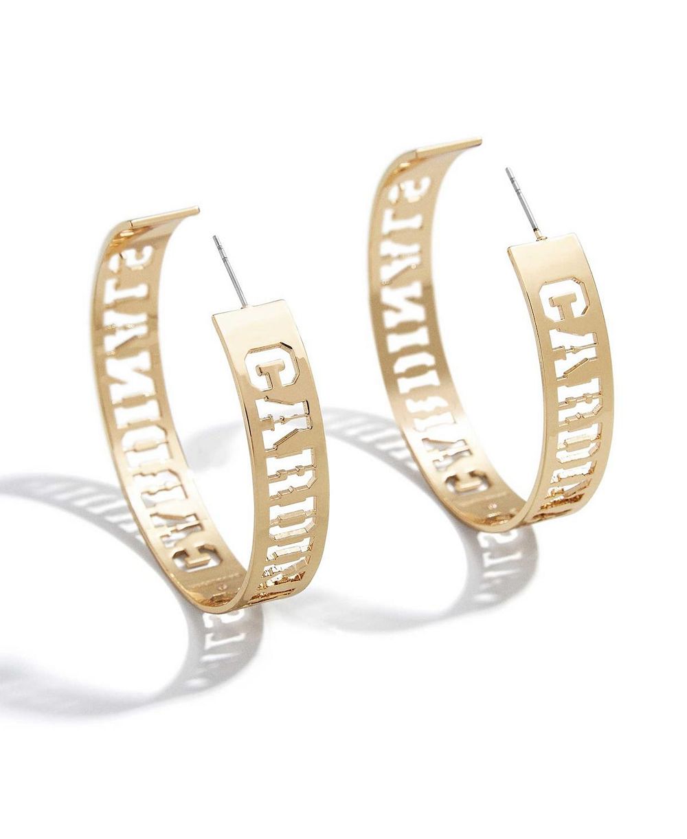 Wear by Erin Andrews x Baublebar серьги-кольца St. Louis Cardinals Large Cutout