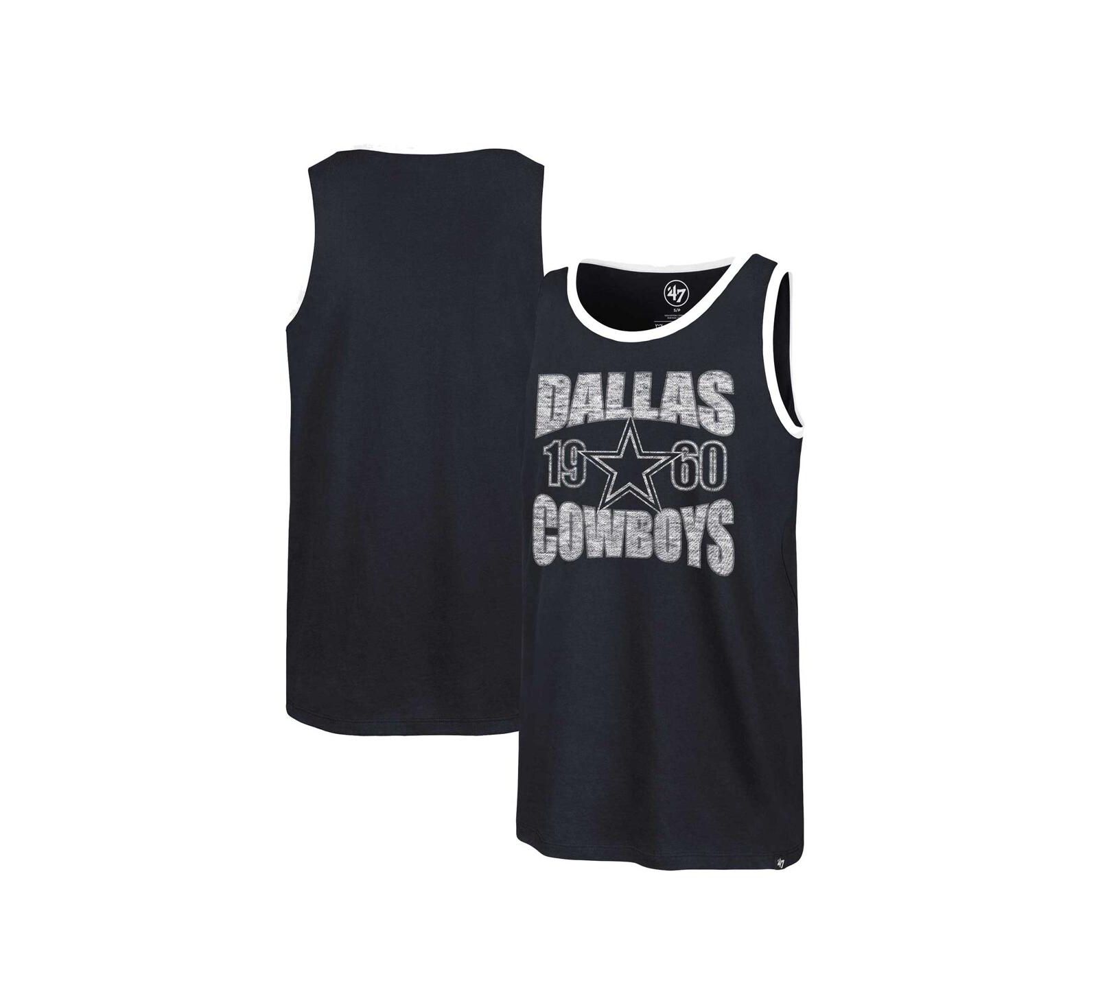 Мужской майка 47 Brand Navy Dallas Cowboys Upload Franklin Tank Top