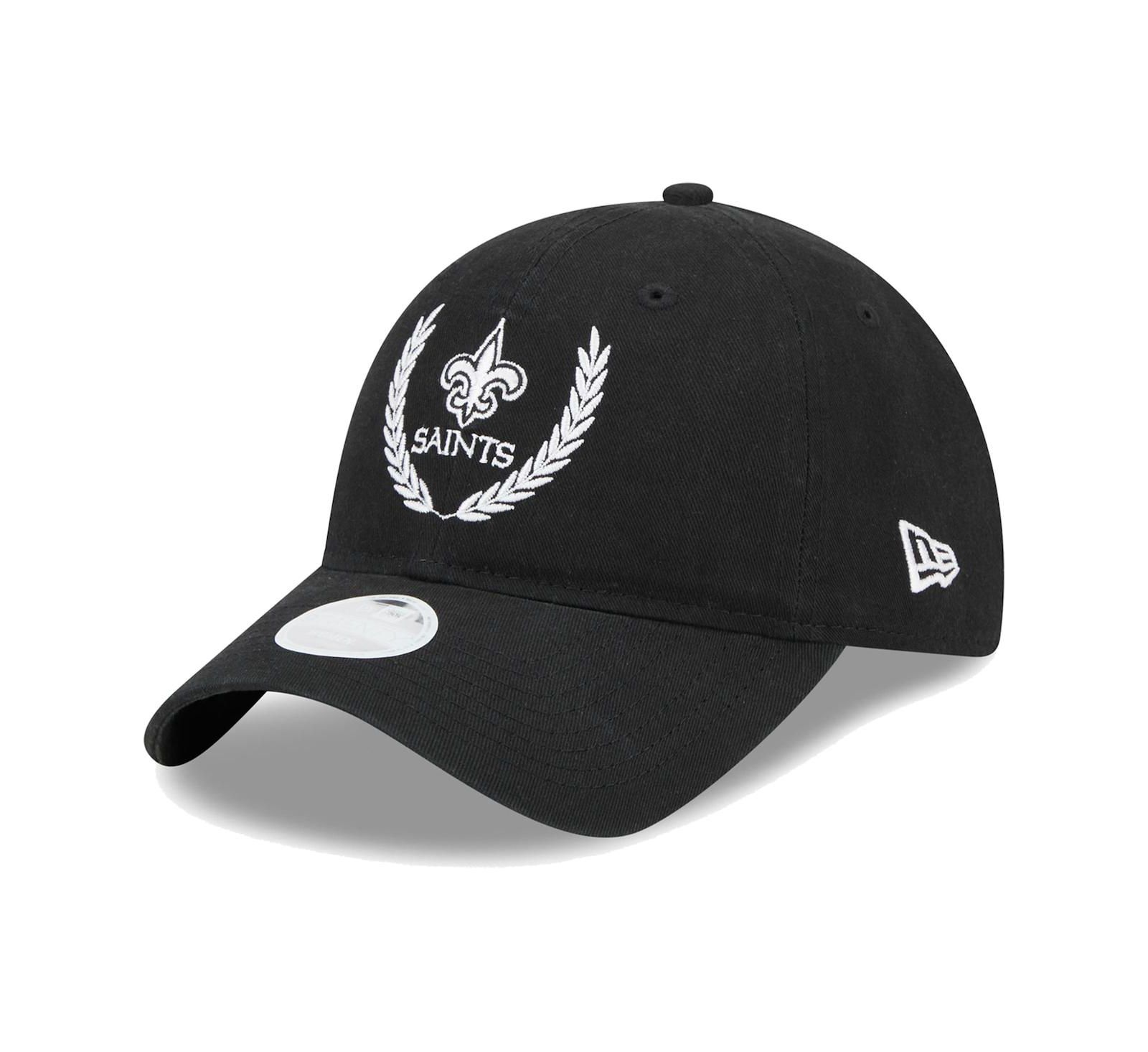 Женская кепка New Era Black New Orleans Saints Leaves 9Twenty Adjustable