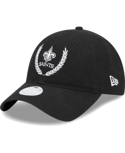 Женская кепка New Era Black New Orleans Saints Leaves 9Twenty Adjustable