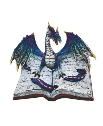 FC Design 8.75"W Blue Book of Dragon Figurine Decoration Home Decor Perfect Gift for House Warming, Holidays and Birthdays