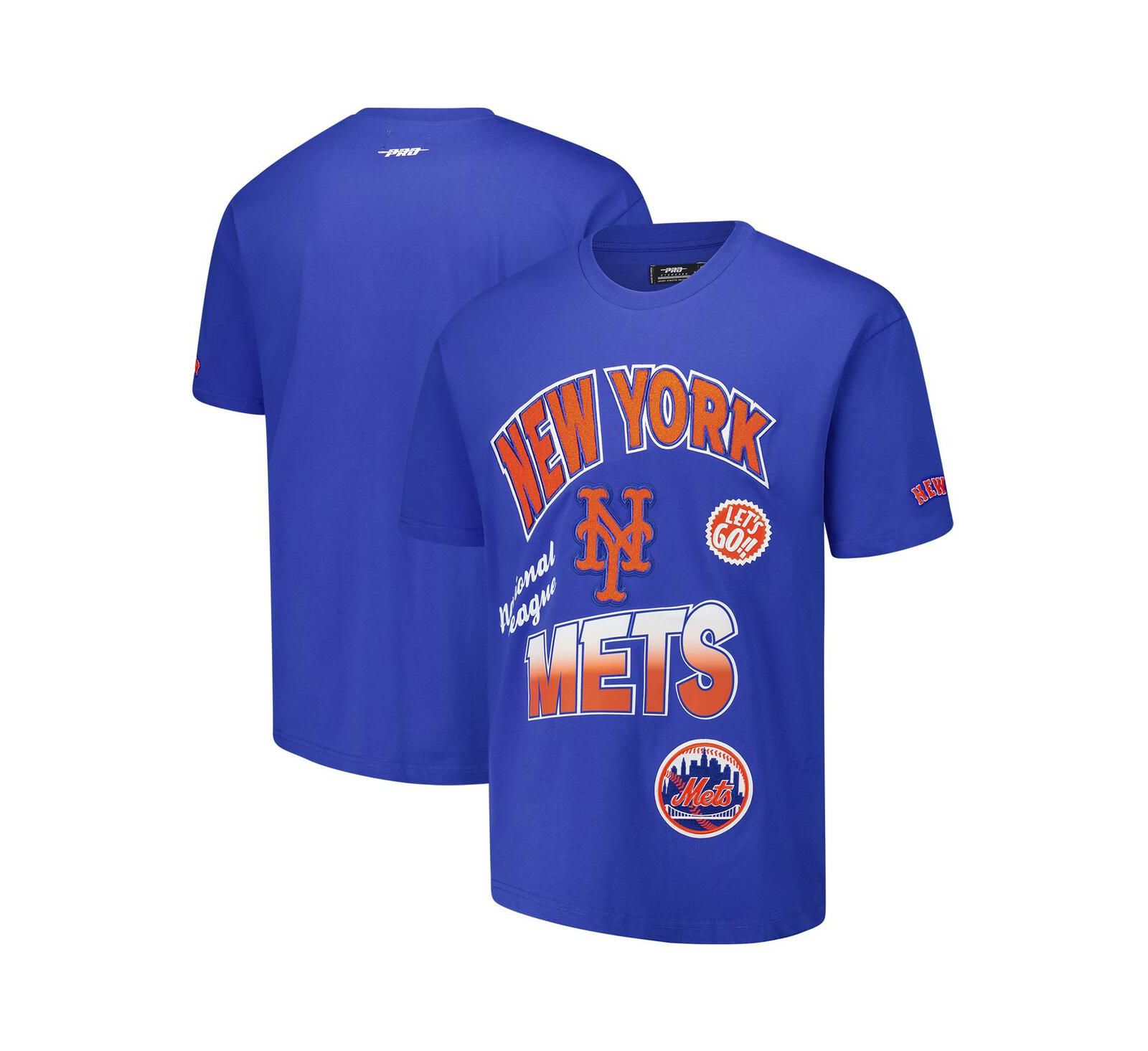Pro Standard Men's Royal New York Mets Turn It Up Dropped Shoulder T-Shirt