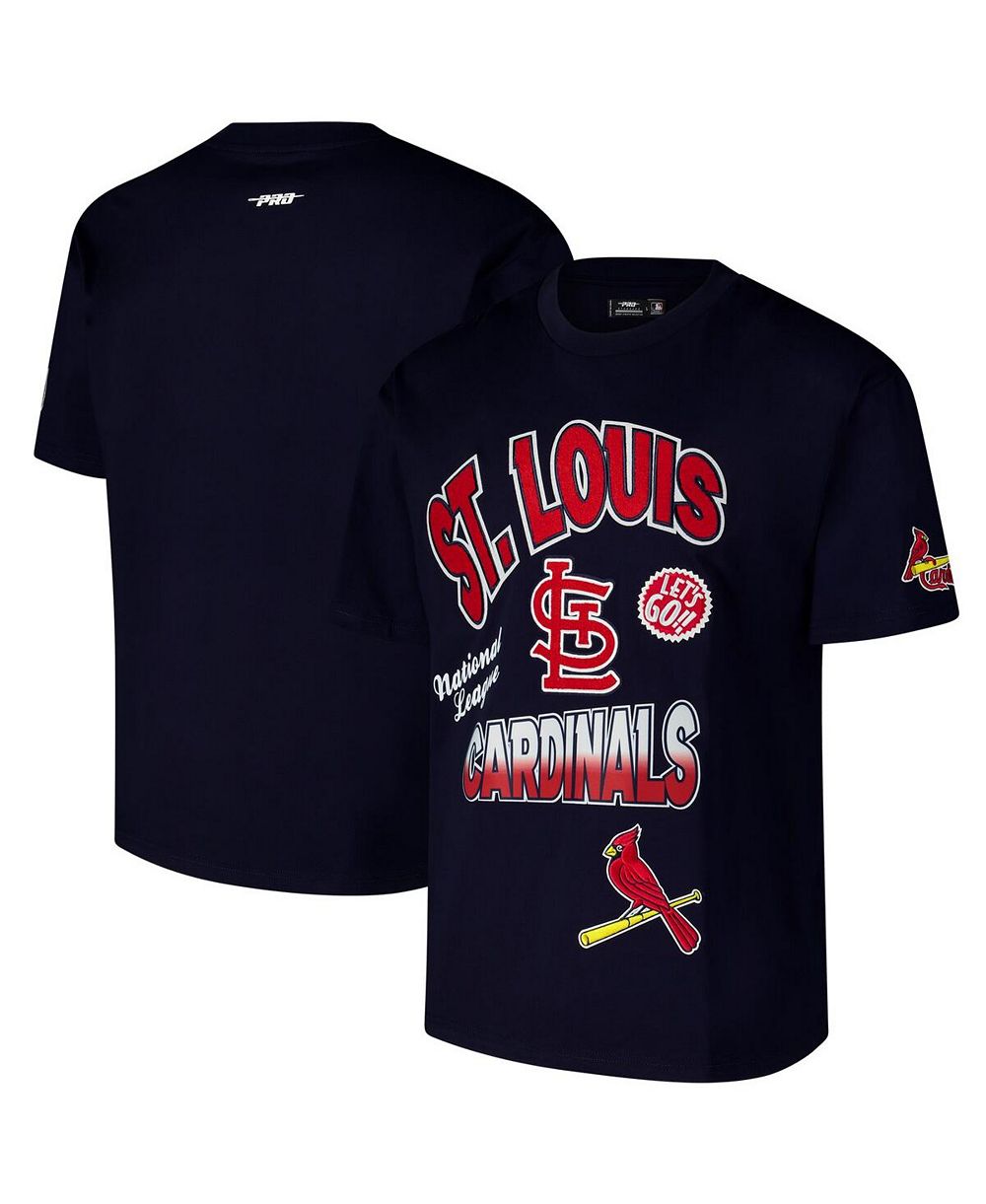 Pro Standard Мужская футболка St. Louis Cardinals Navy с заниженной линией плеча