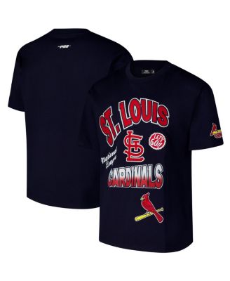 Pro Standard Men's Navy St. Louis Cardinals Turn It Up Dropped Shoulder T-Shirt