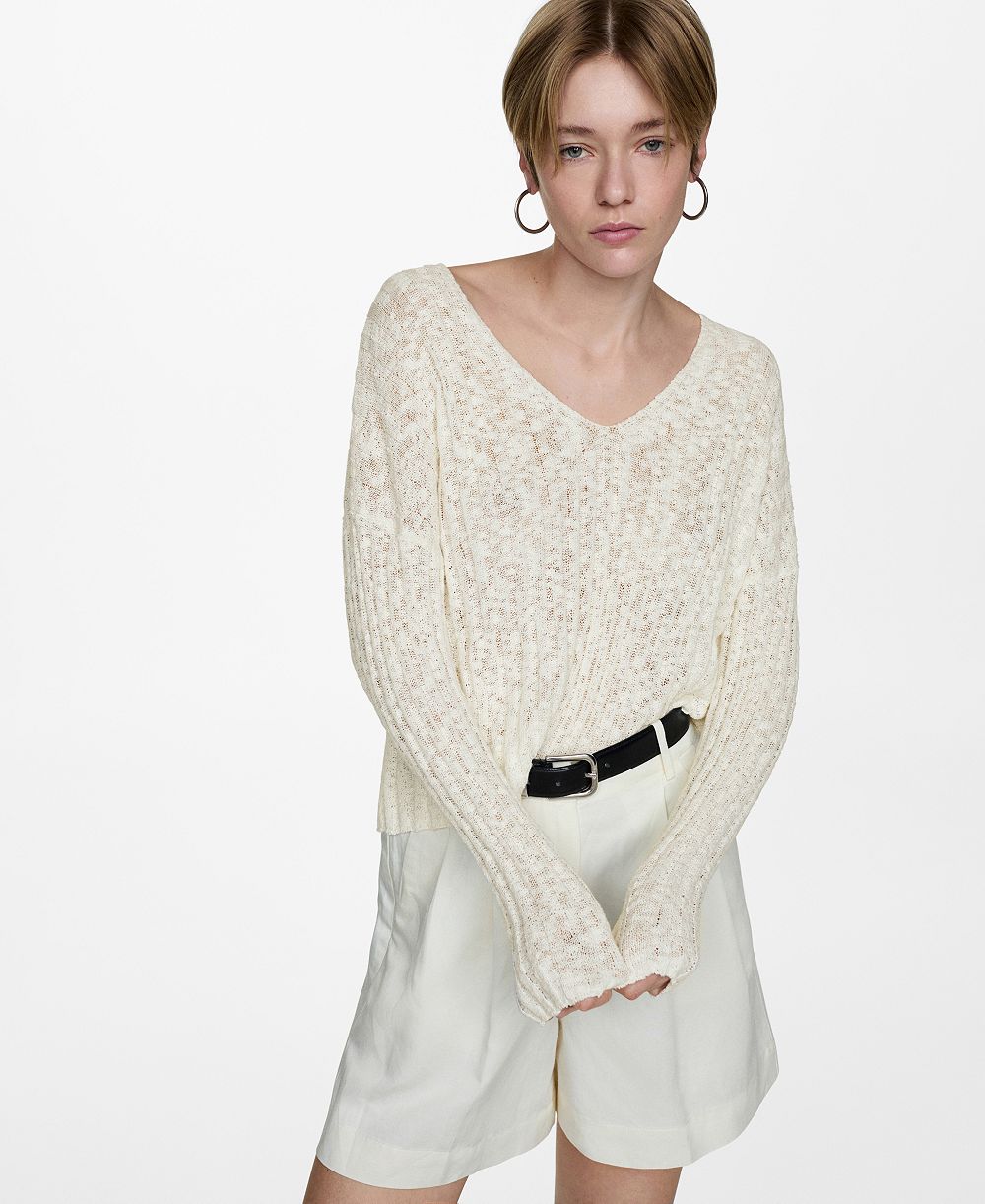 Mango Women's Long-Sleeve Knitted Sweater