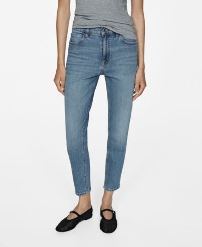 Mango Women's Mom Comfort High Rise Jeans