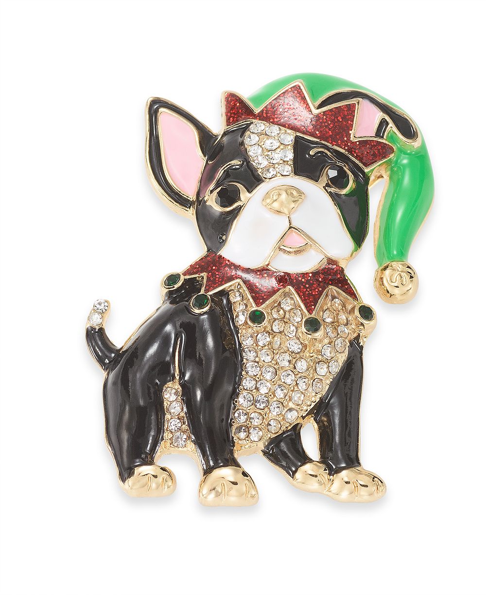 Holiday Lane Boston Terrier Hat Pin, Created for Macy's