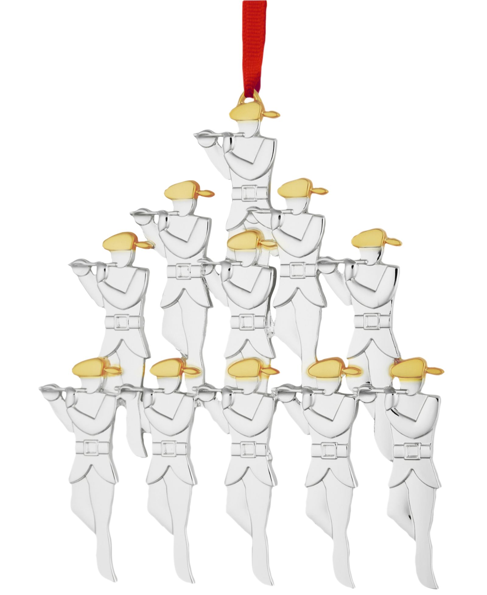 Nambé Pipers 12 Days of Christmas Holiday Ornament