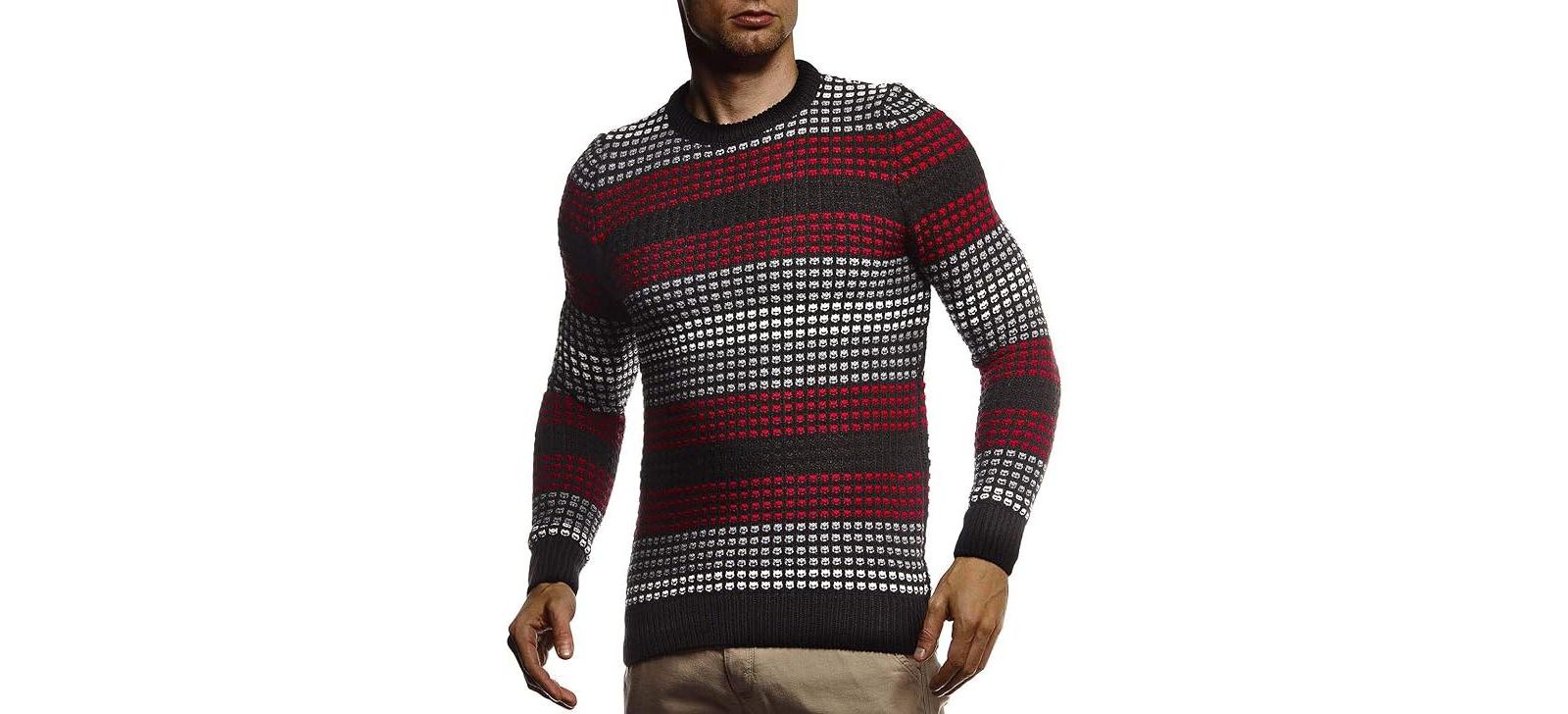 Leif Nelson Men's Stylish Sweater Longsleeve Pullover Sweatshirt Hoodie For Men Slim Fit