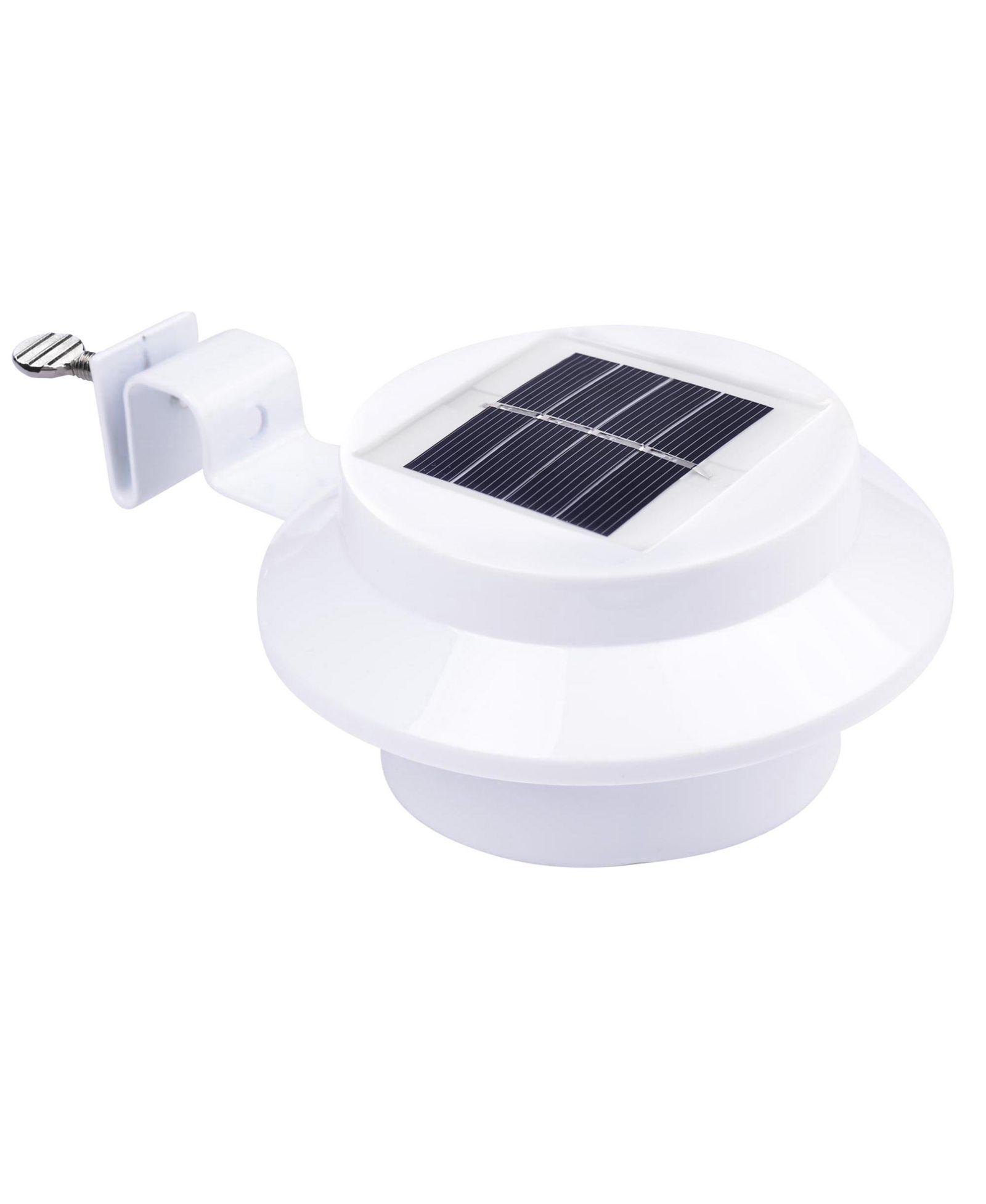Yescom Outdoor 3 LED Solar Power Garden Gutter Light IP44 Cool White Yard Doorway Fence Lamp with Bracket