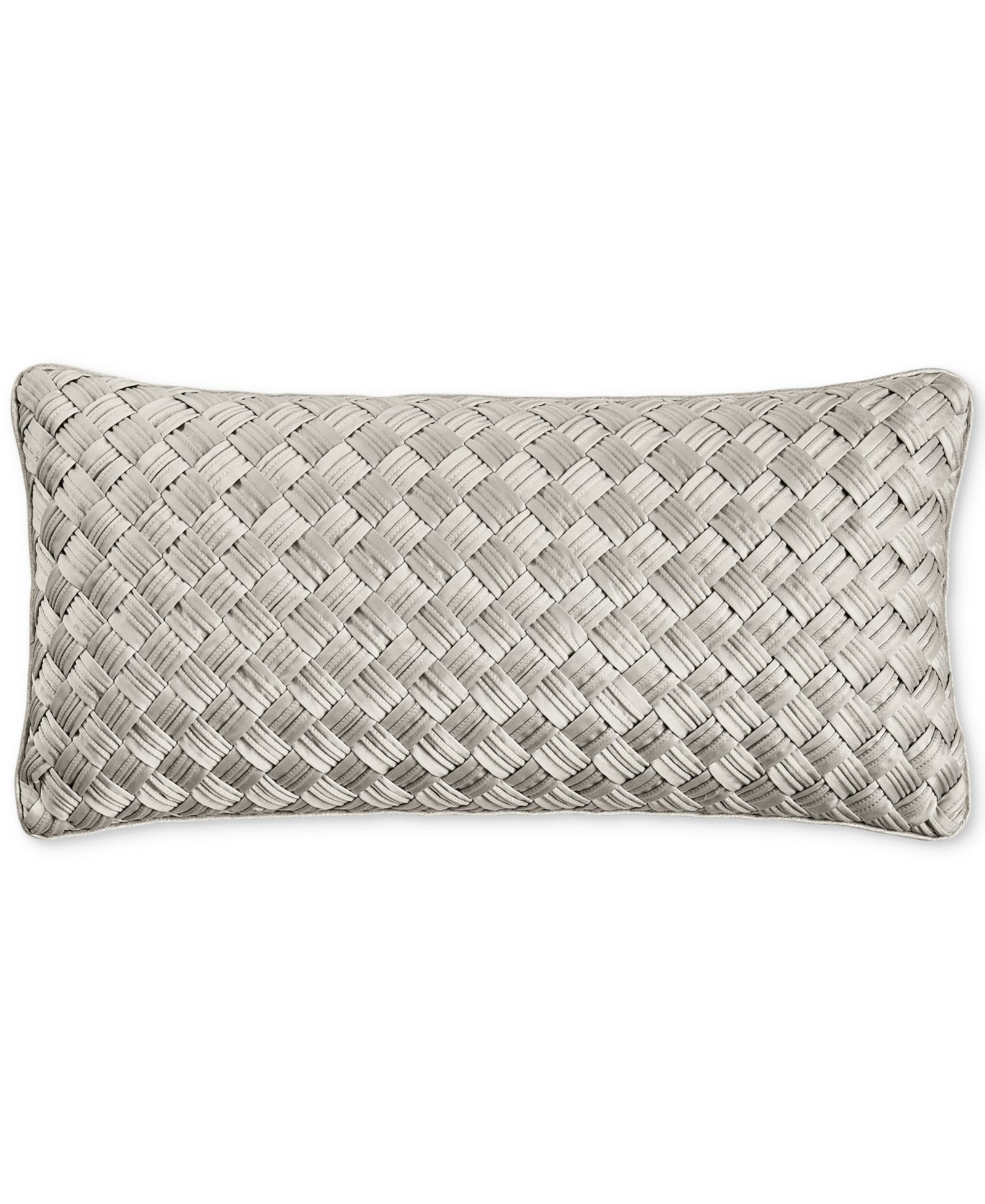 Hotel Collection Glint Basketweave Decorative Pillow, 12" x 24", Exclusively at Macy’s