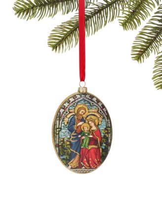 Рождественское украшение Holiday Lane Blessed Oval Holy Family