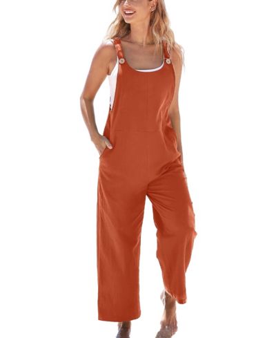 Cupshe Женский комбинезон Pinafore Tapered Raven