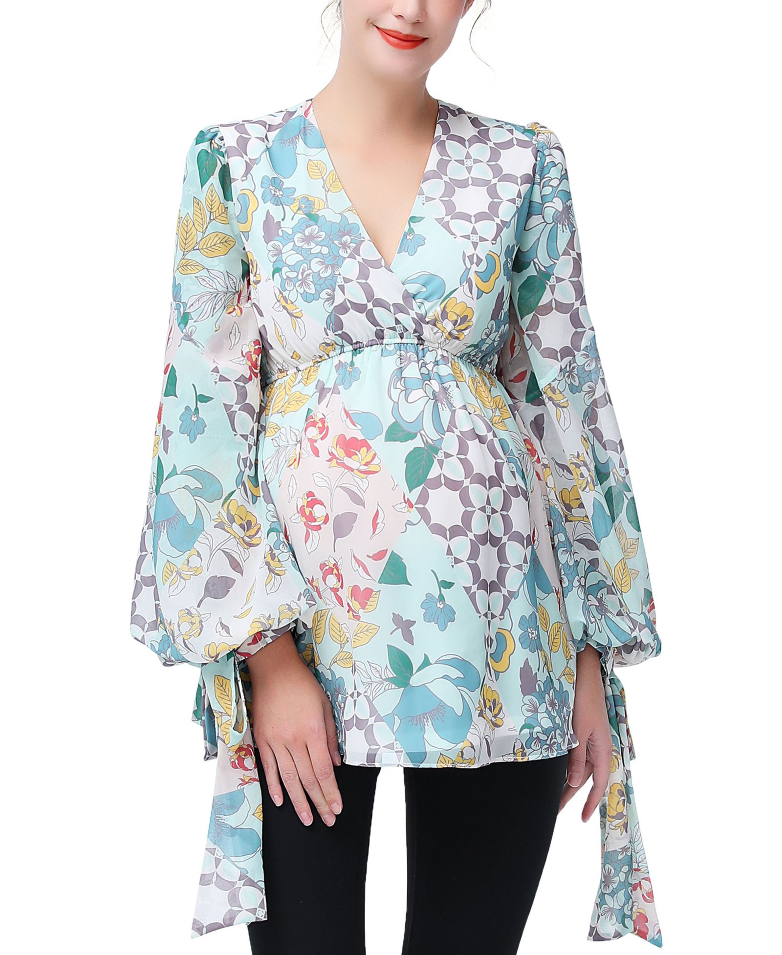 Блузка kimi + kai Maternity V-Neck Babydoll Nursing