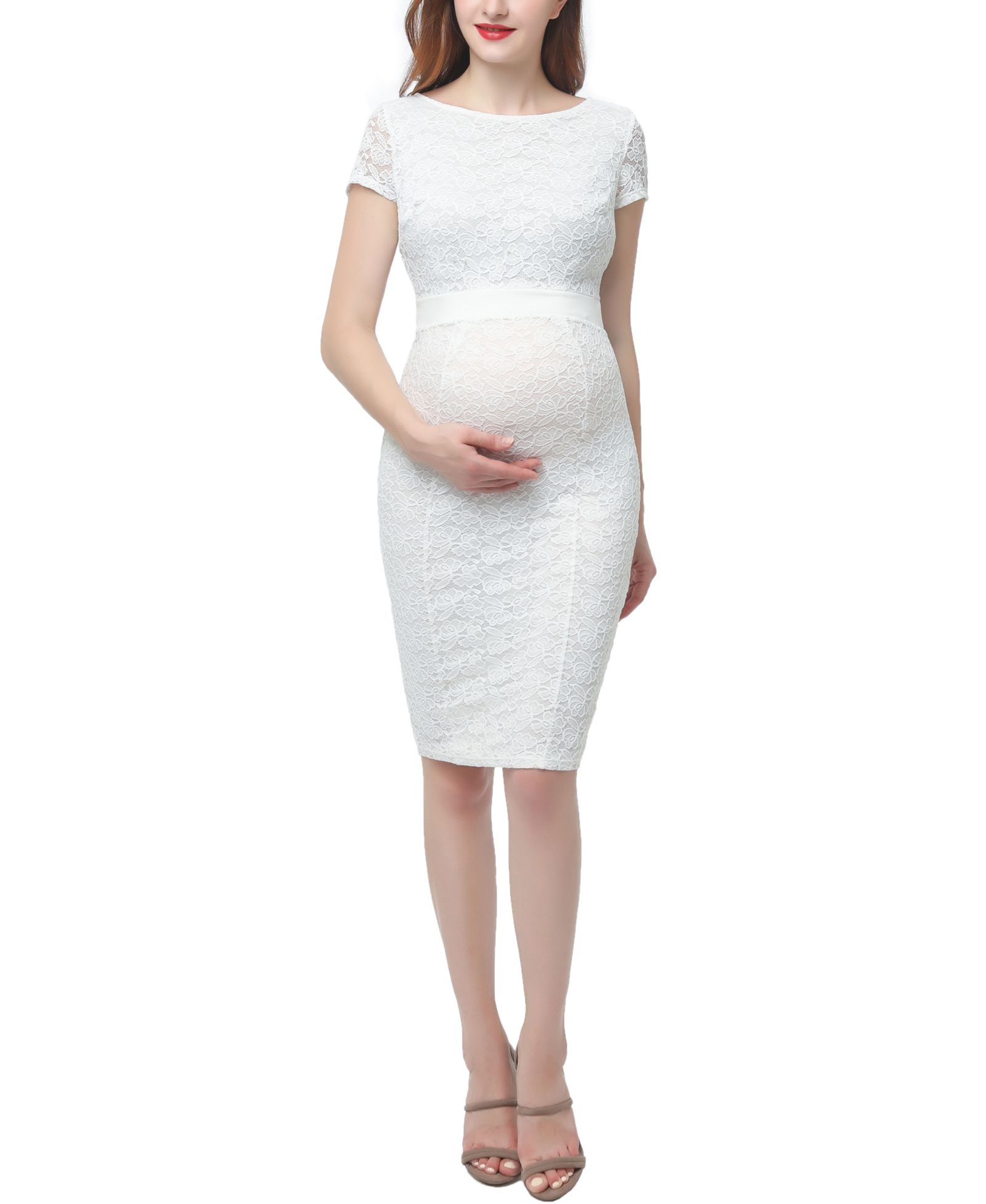 Женское миди-платье Kimi + Kai Maternity Lace Trim