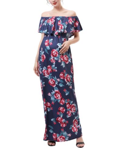 kimi + kai Women's Floral Print Nursing Maxi Dress
