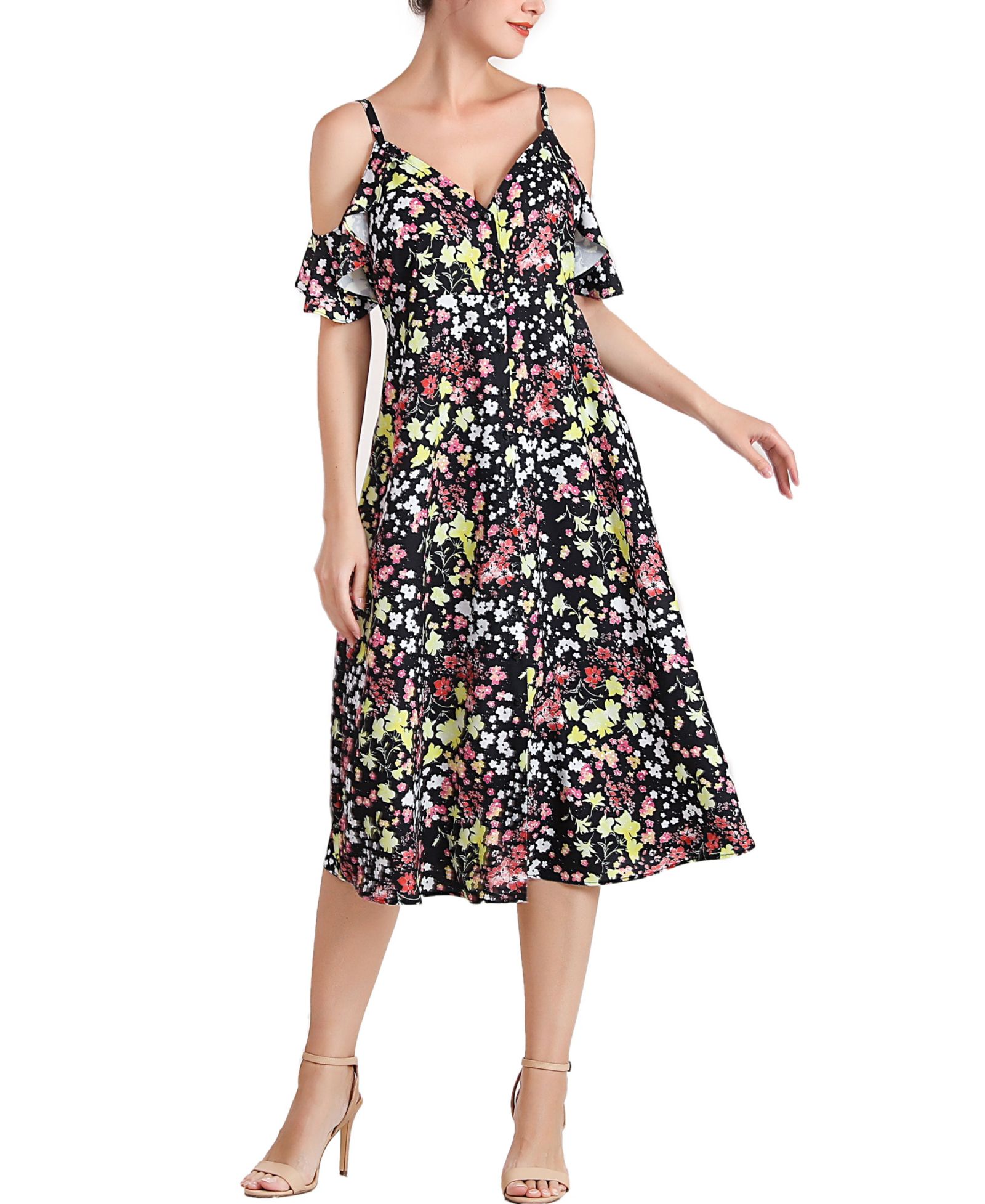 kimi + kai Maternity kimi + kai Esme Nursing Button Front Dress
