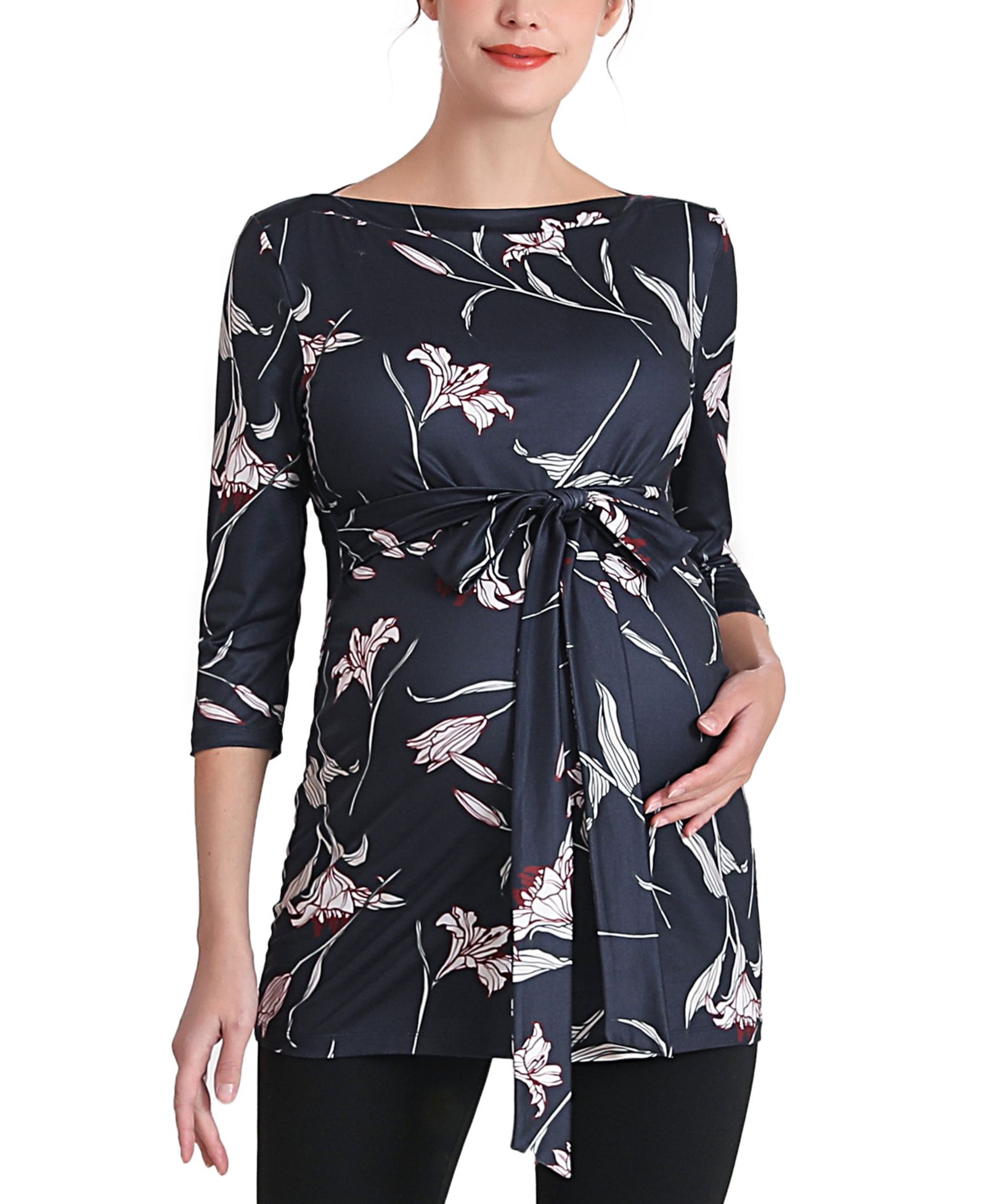 Материнский топ kimi + kai Maternity Aaira Boat Neck