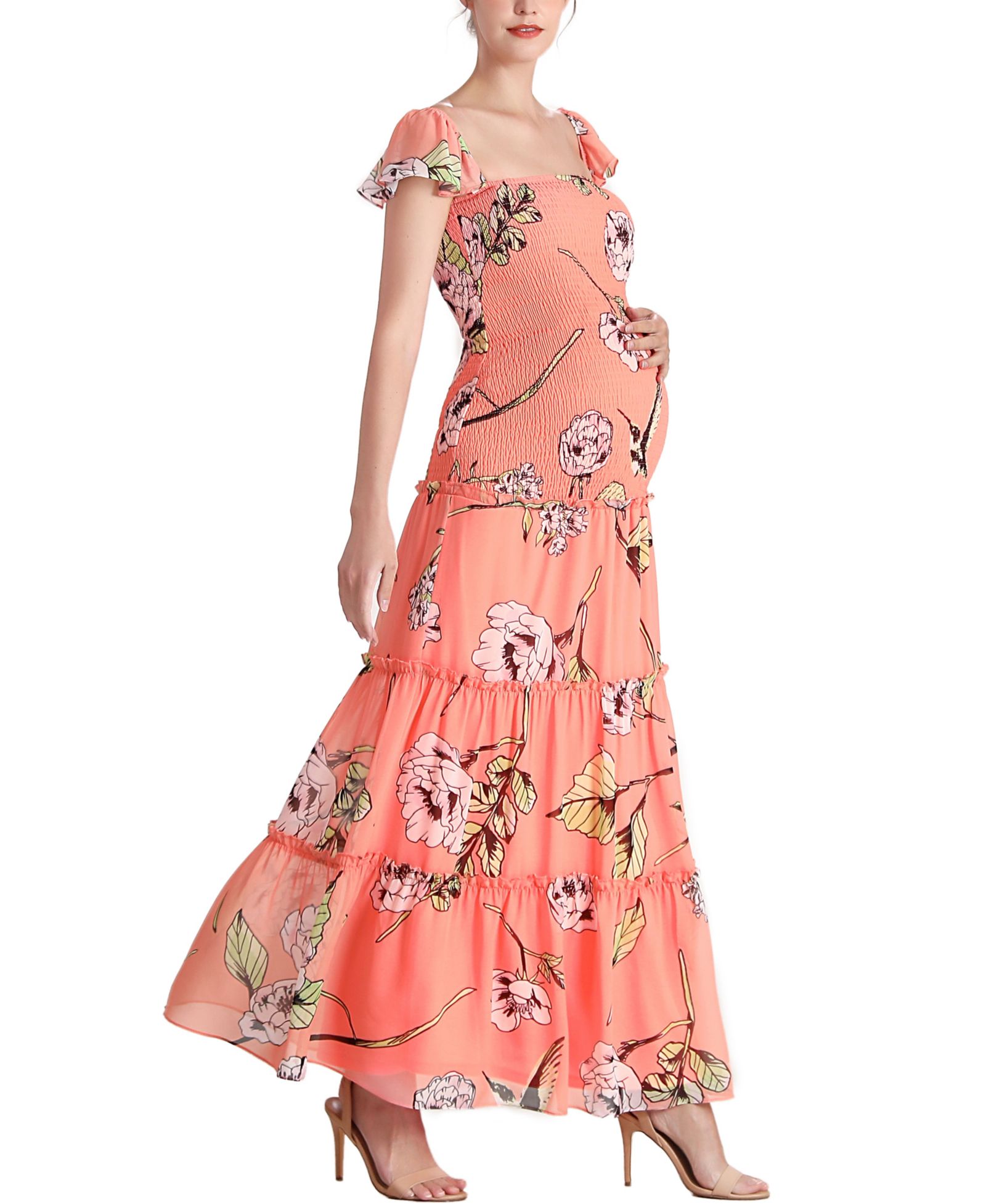 Женское платье maxi smocked Addy от kimi + kai